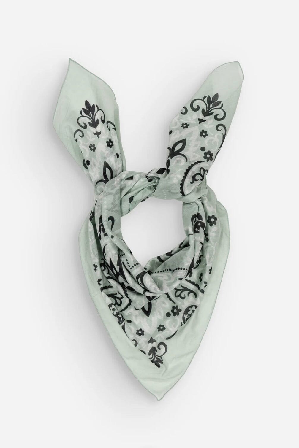 MAISON LECOMTE FLAMANT Baumwollschal "Bandana" mint
