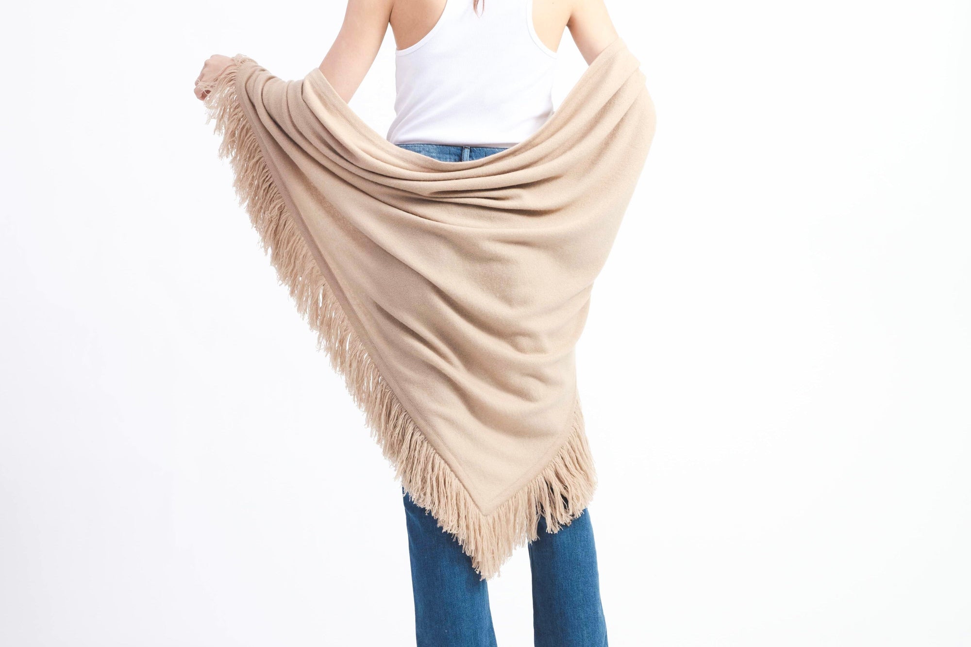 Choice by Réjane Rosenberger Cashmere Poncho grey