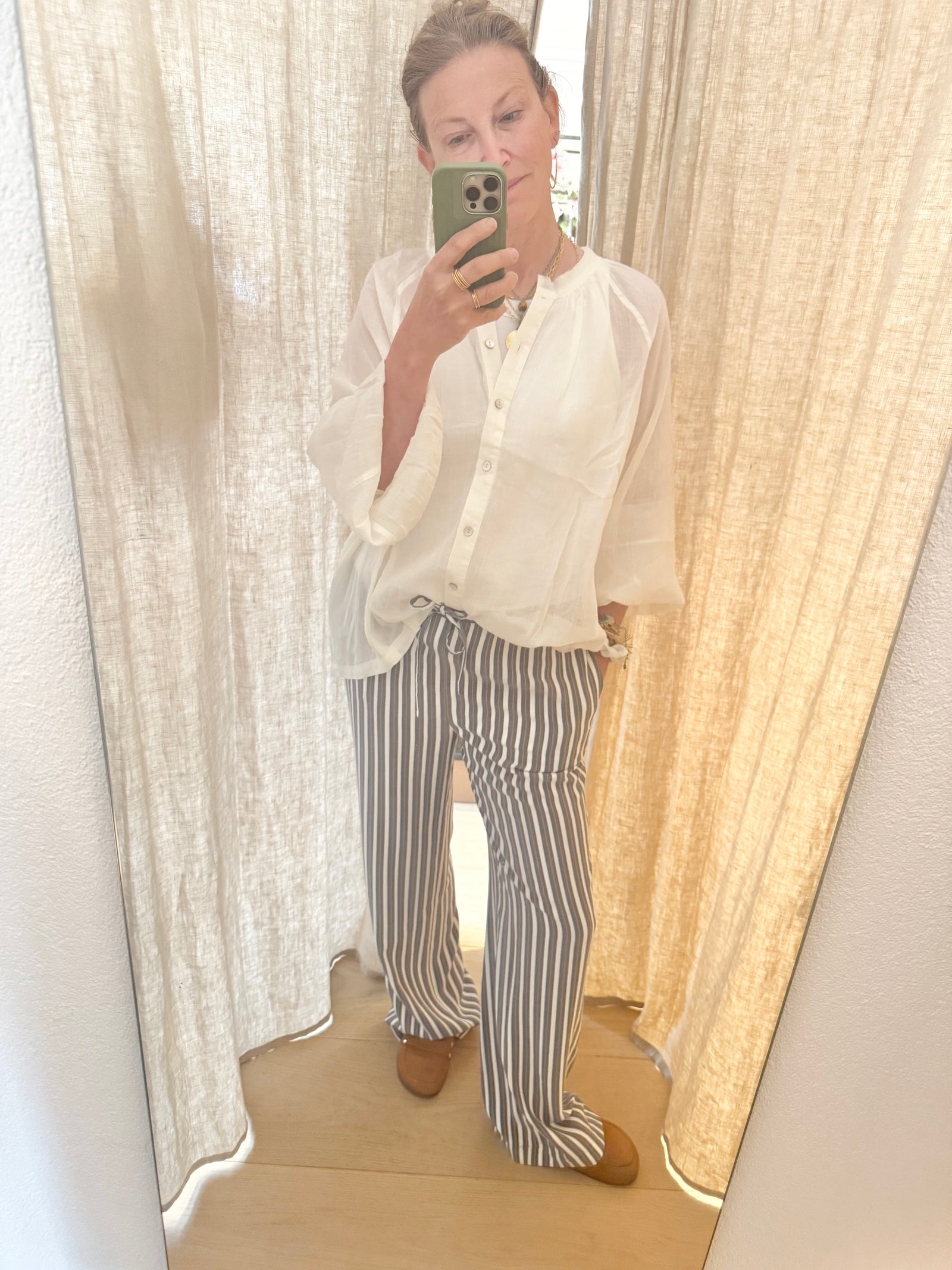 VANESSA BRUNO Baumwollhose "GLIFF" stripe