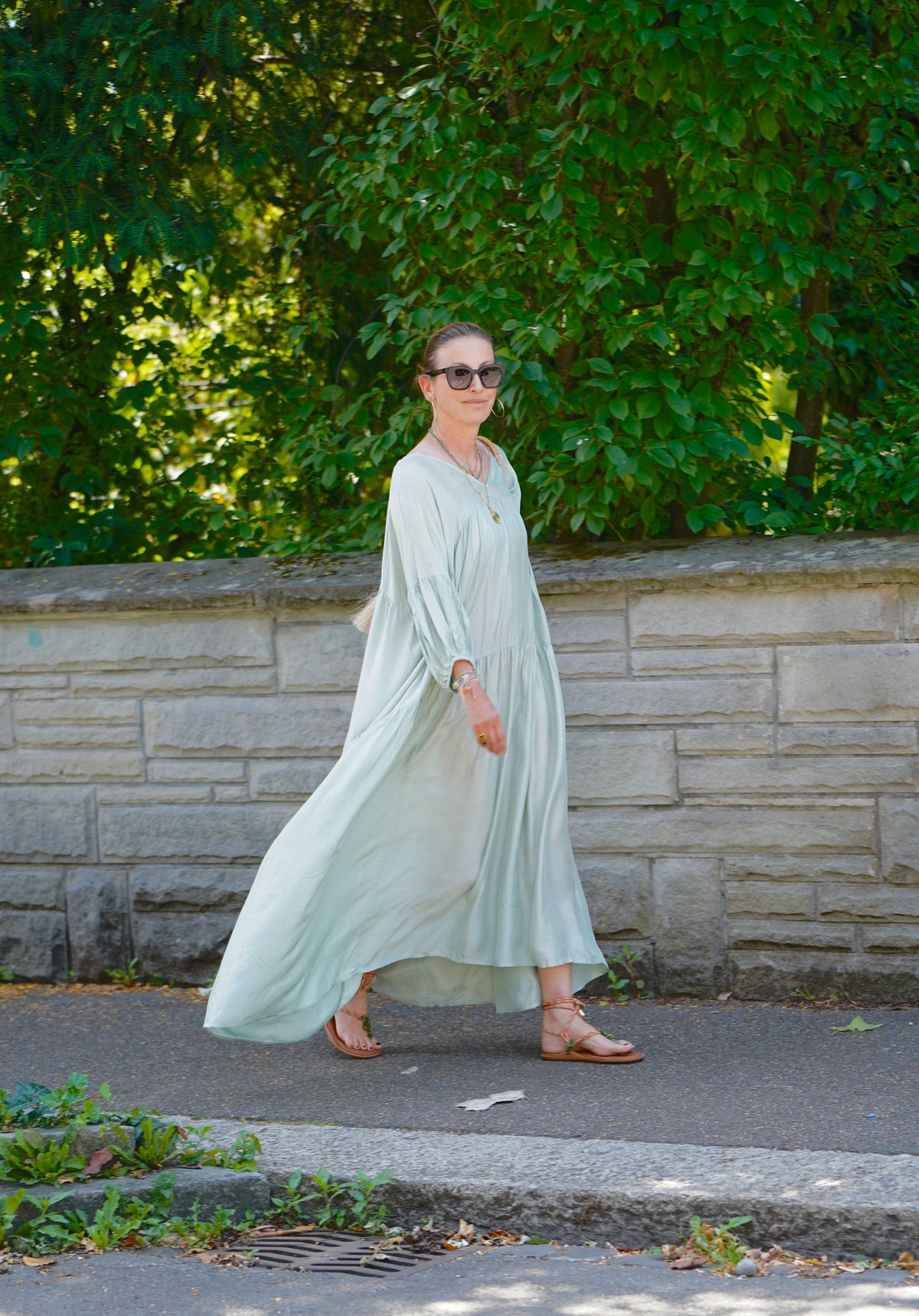 AYRE Viscosekleid "MAUDE" seagrass