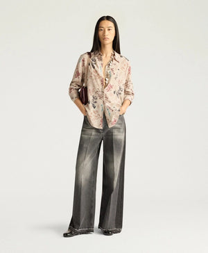 MOMONI Seidenbluse "Meudon" beibe multicolor