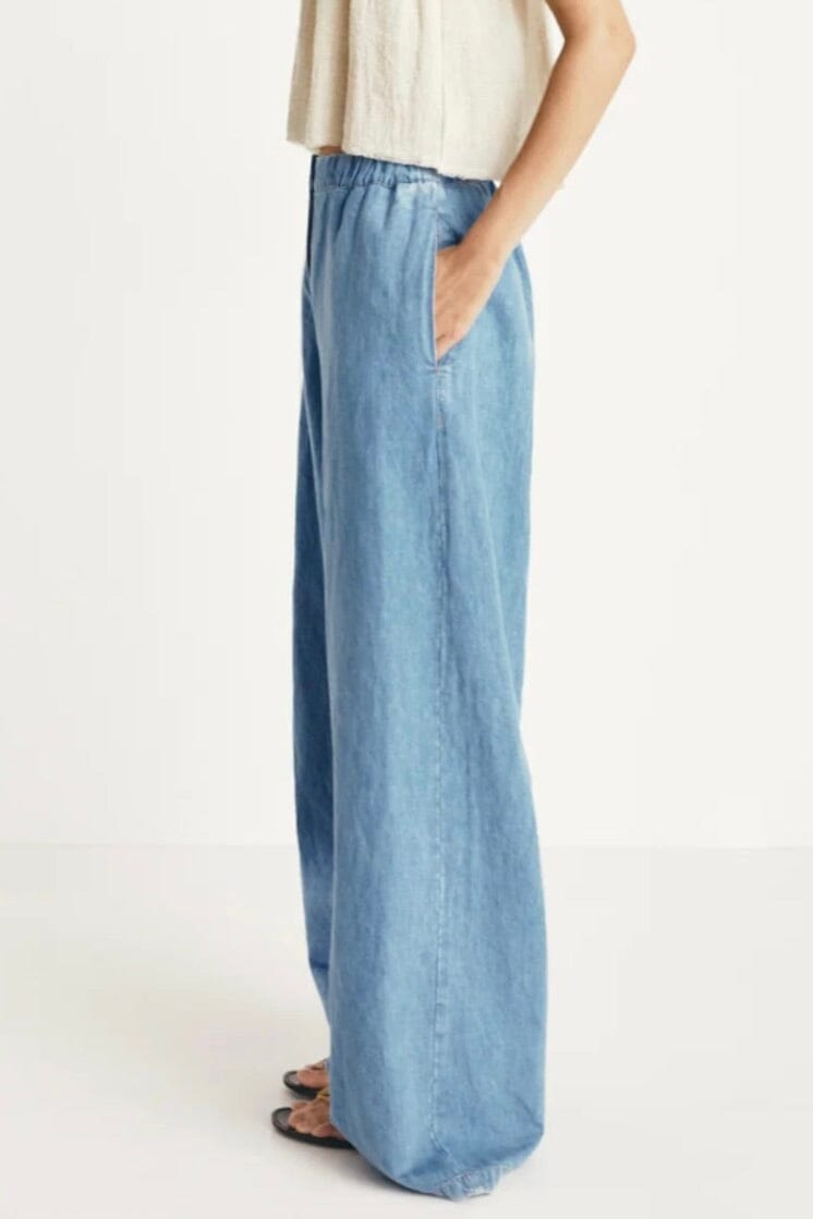MASSCOB Cotton/Leinen Hosen/Jeans light blue