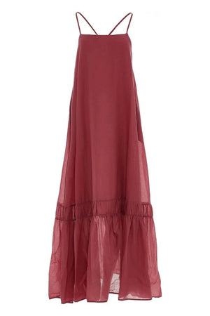 DEVOTION cotton dress "KARLA" rose wine (C)