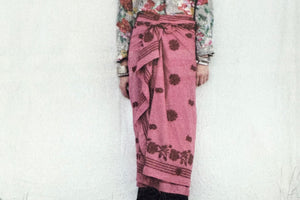 MAISON HOTEL Baumwollpareo "SAMBA" framboise