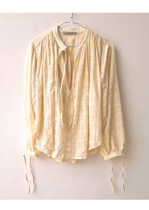 CLARAMONTE cotton blouse "Nina" patch black