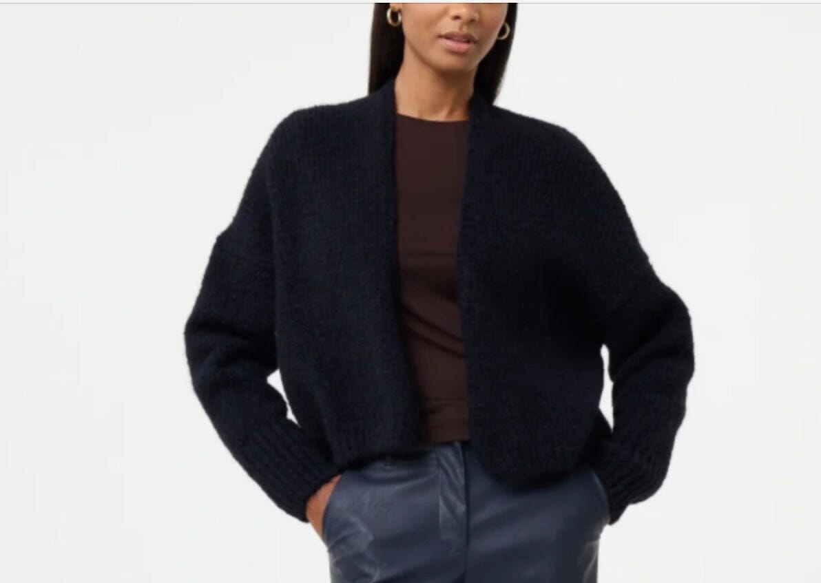 KNIT TED Kuschel Strickjacke "BECKY" night blue