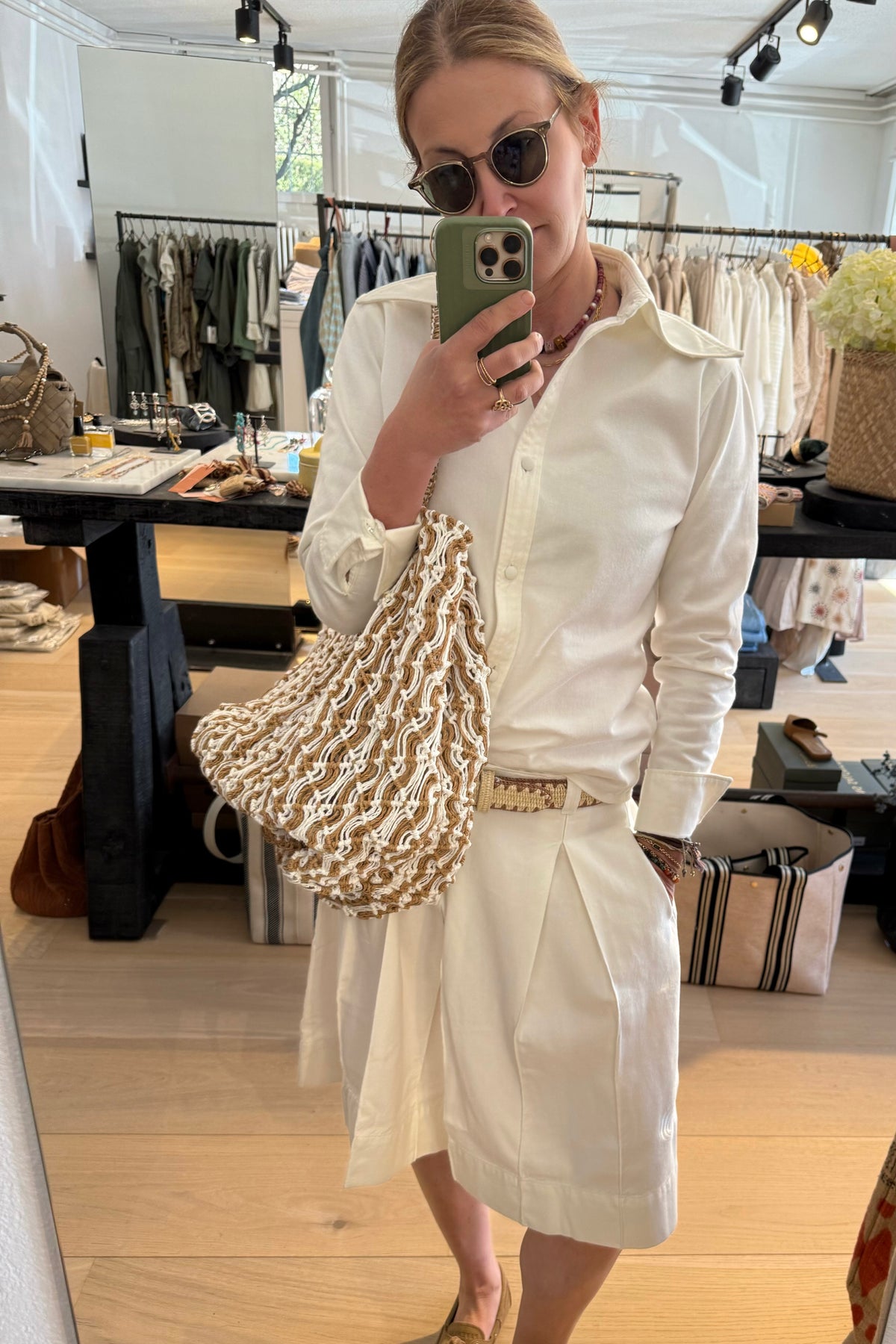 HAPPY HOUSE S Raffia blanc/natural