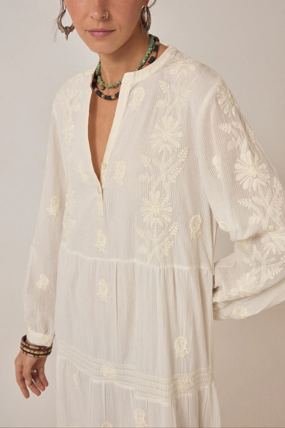 MAISON HOTEL Baumwollkleid "LALA" off-white