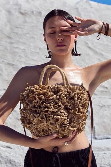 IBELIV Handtasche "CORAL" natural tea