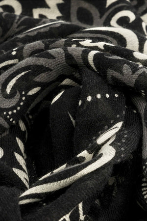 MAISON LECOMTE FLAMANT Wool/Cashmere "Scarf" black