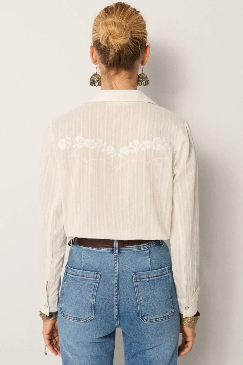 MAISON HOTEL Baumwollbluse "KERRY" off-white
