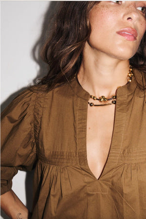 STELLA FOREST cotton blouse "ISOLDE" off-white