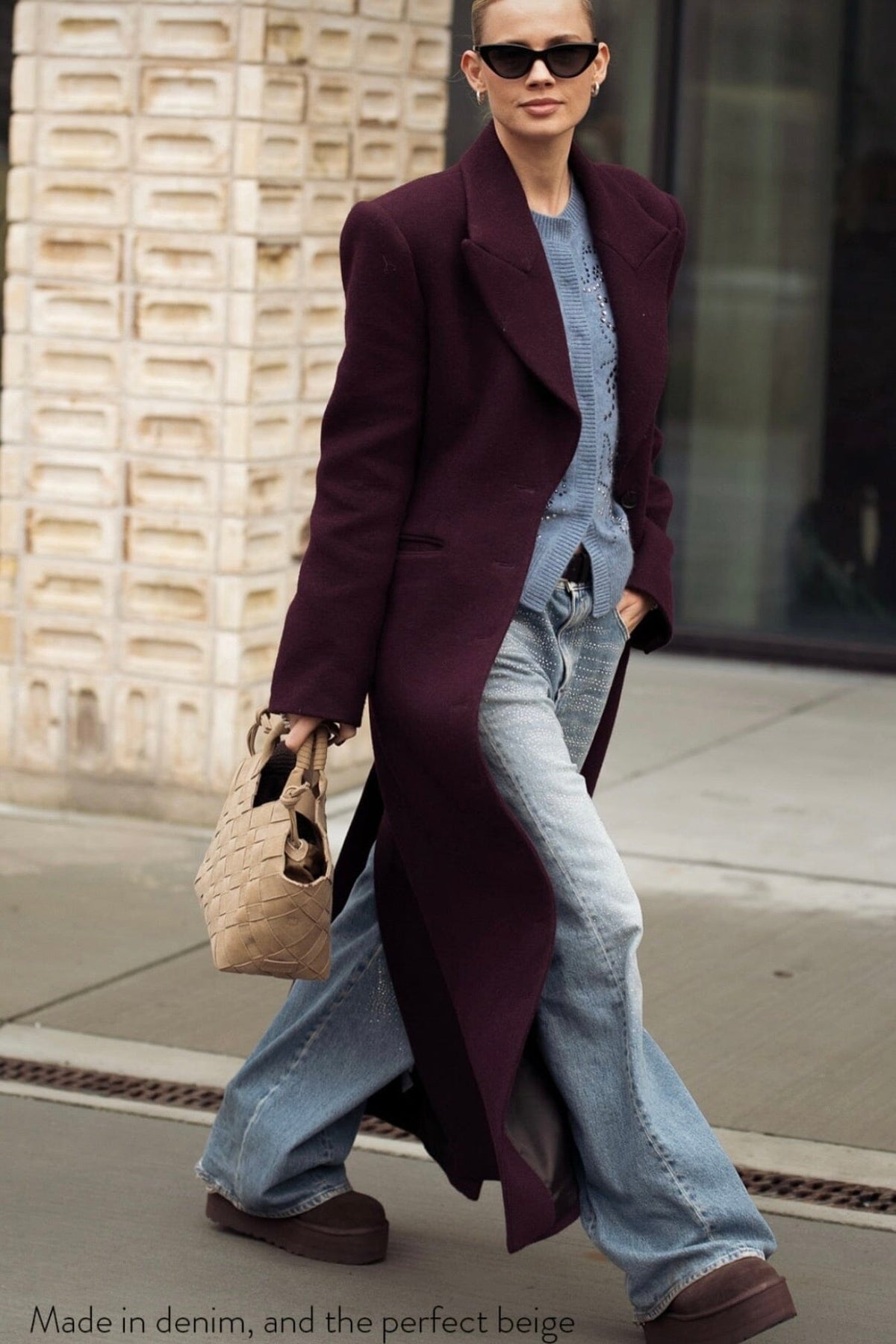 CALAJADE Leather shopper "MISU" MINI - black