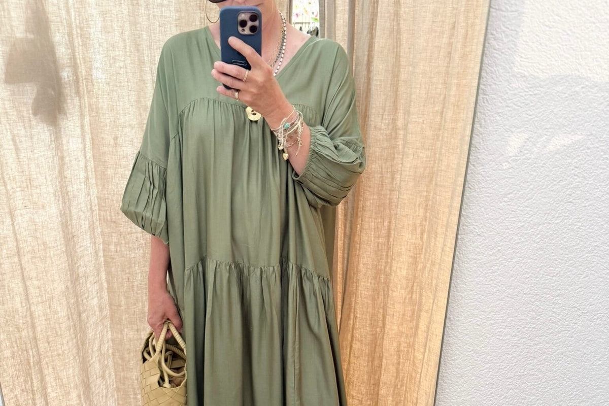 AYRE Viscosekleid "MAUDE" green