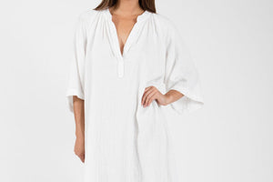 9seed - Tangier Caftan Dress weiss