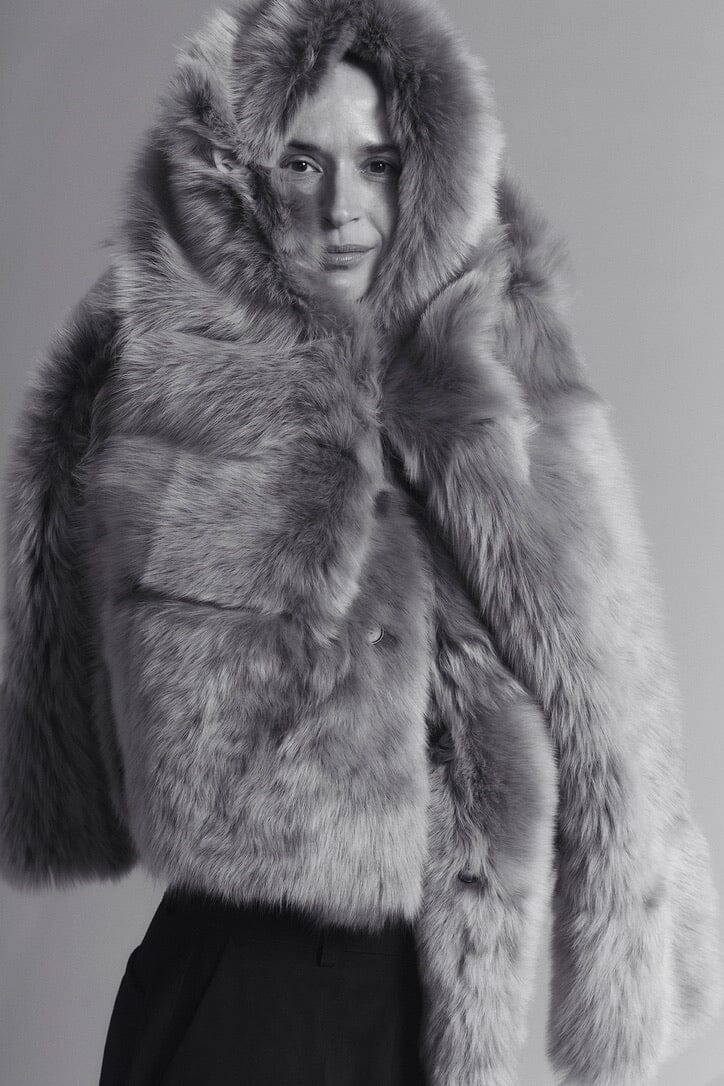 UTZON Shearlingjacke  "JEHANNE" camel