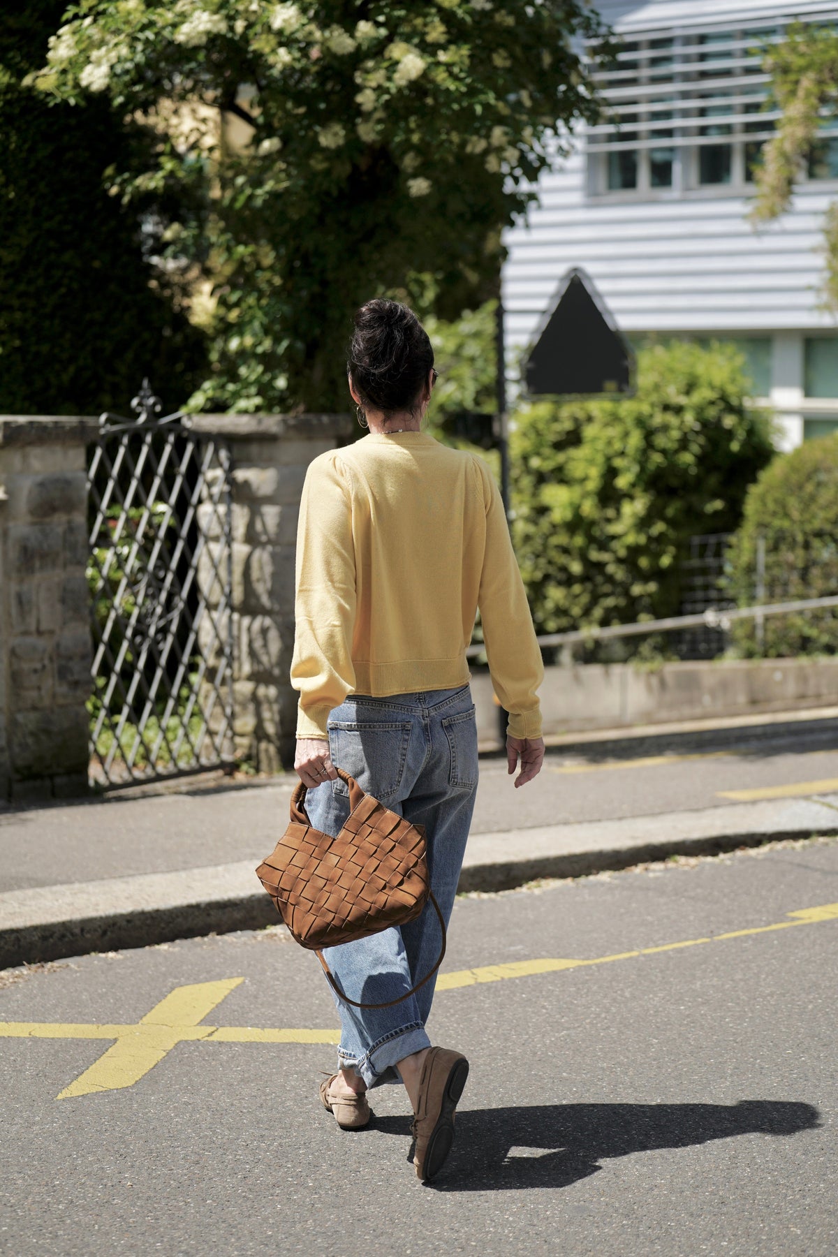 CALAJADE Wildledershopper "MISU" MEDIUM - camel