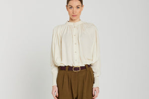 V.DE.VINSTER Seidenbluse "CESAR" off-white