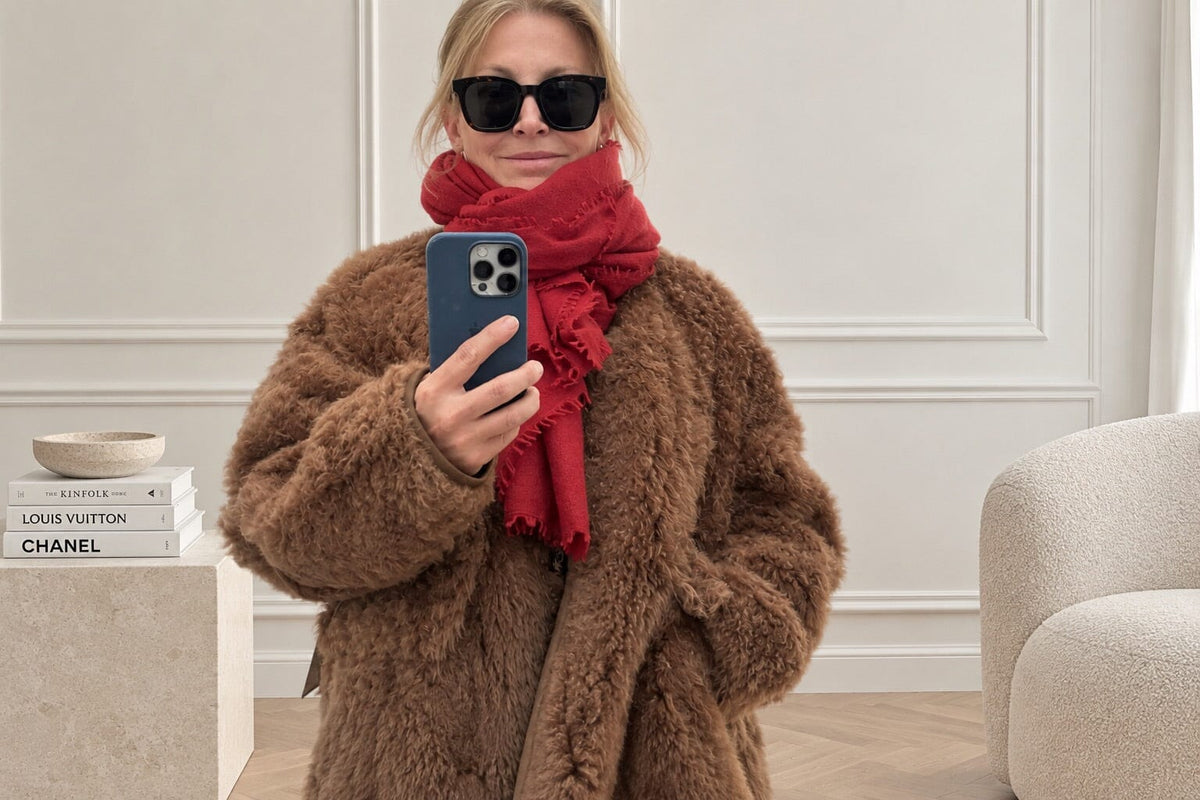 Choice by Réjane Rosenberger cashmere scarf antra (MS-222)