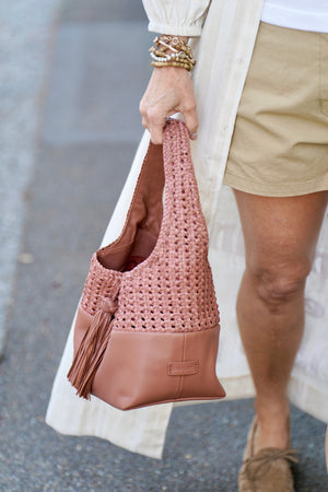 CALAJADE Ledertasche "IAK" camel