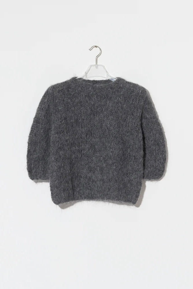 MAIAMI short sleeve cardigan "ALPACA" beige