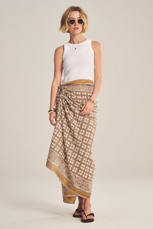 VELVET linen trousers "GINI05" shadow