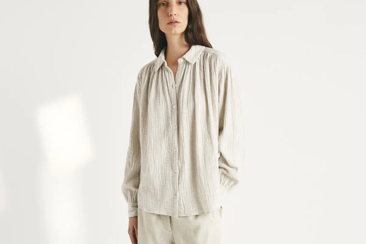 MASSCOB Baumwoll - Bluse "PIPPA" snow