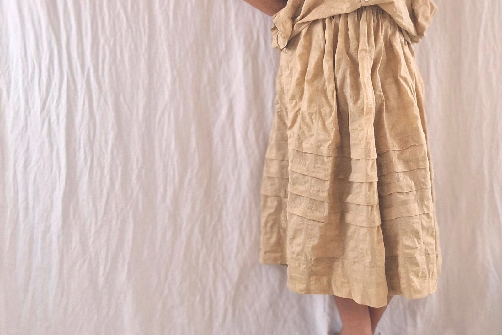 CLARAMONTE Baumwolljupe "MANON" camel