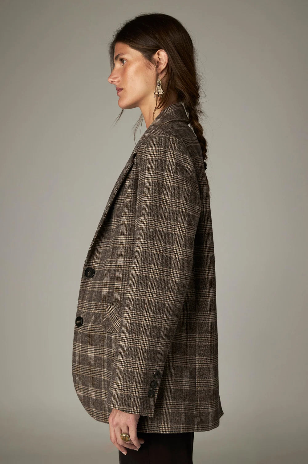 MAISON HOTEL wool mix blazer "LUCIEN" night navy