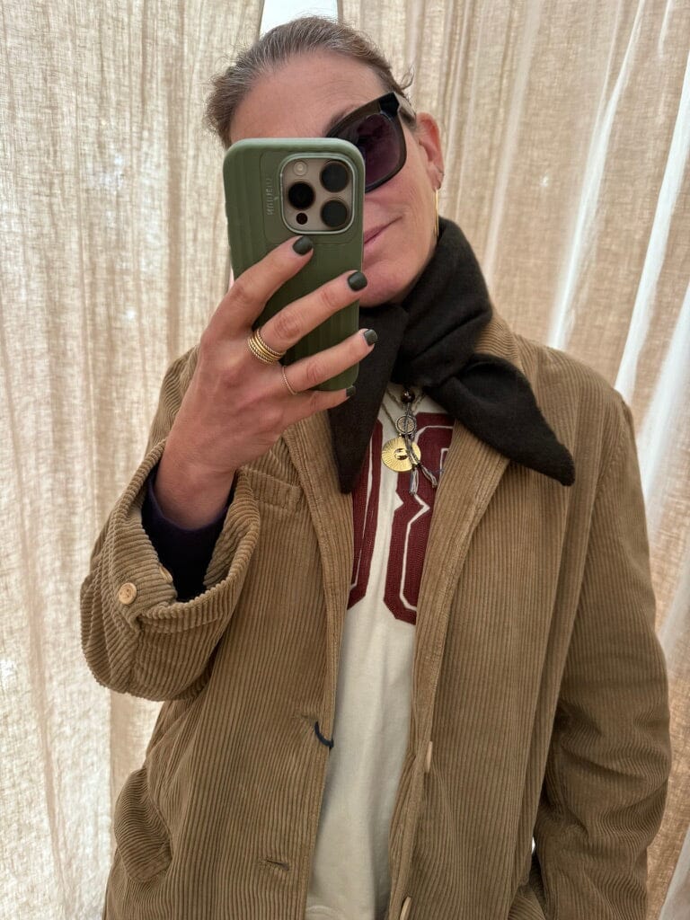 VON GOAT Cashmere Bandana schlamm