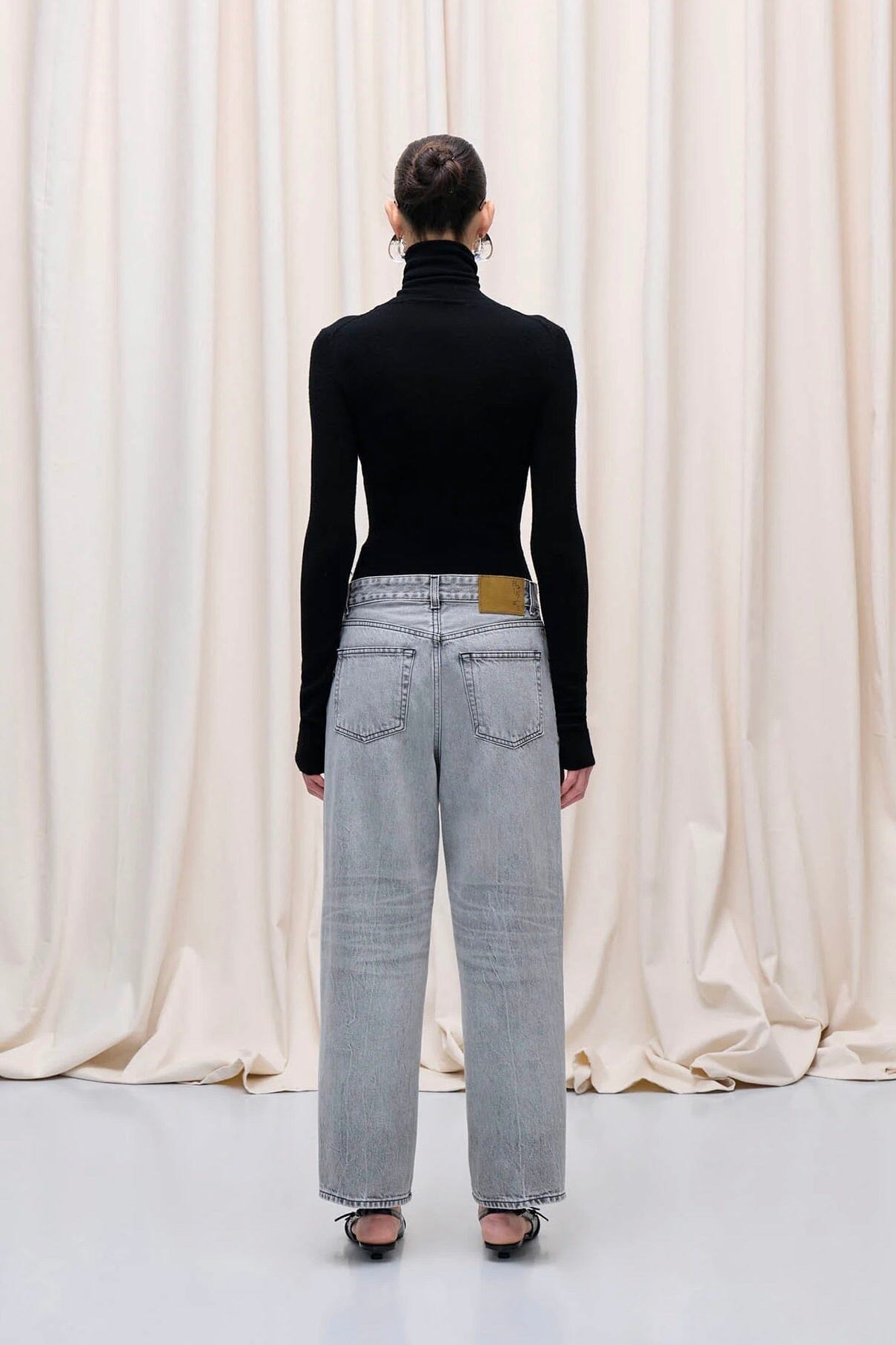 HAIKURE Wide Jeans "BETTY" fog grey