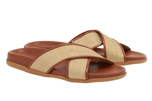 ANCIENT GREEK SANDALS "THAIS" lino cotto