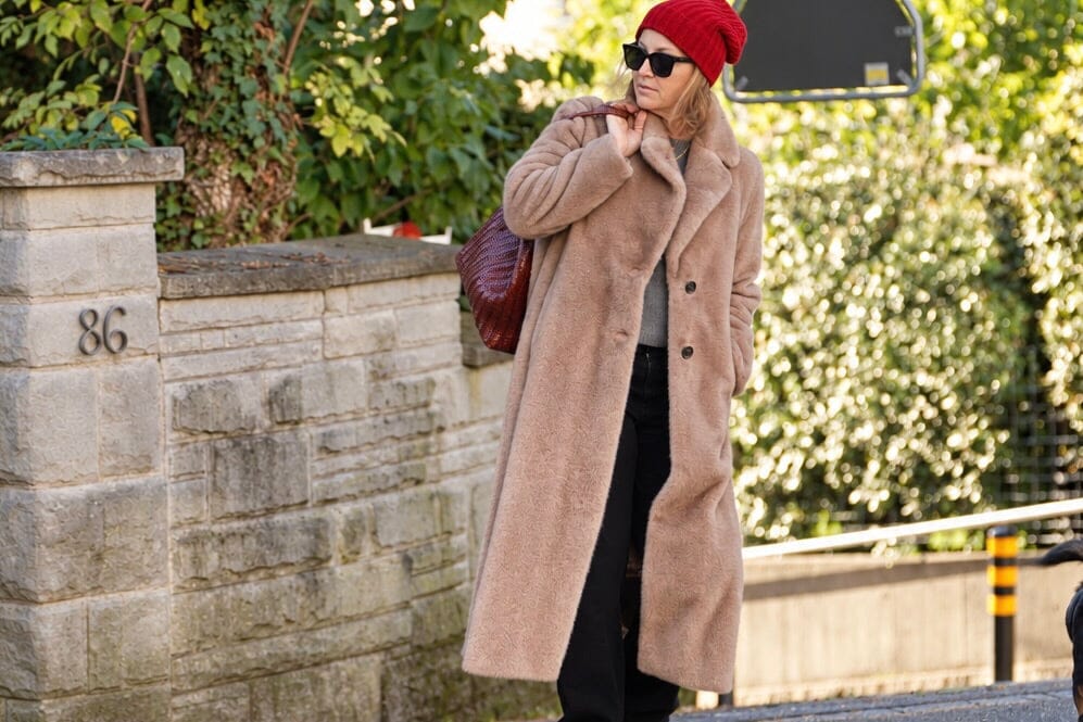 HELMUR Fakefur Mantel "VICTORIA" cannella