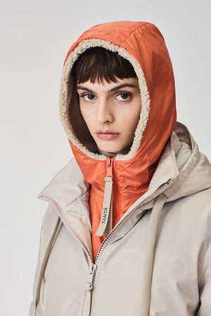 Tantä Fakefur - Kaputze "FORTUNE" olive