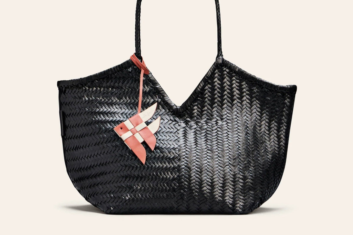 CALAJADE Ledershopper "HUMI" schwarz