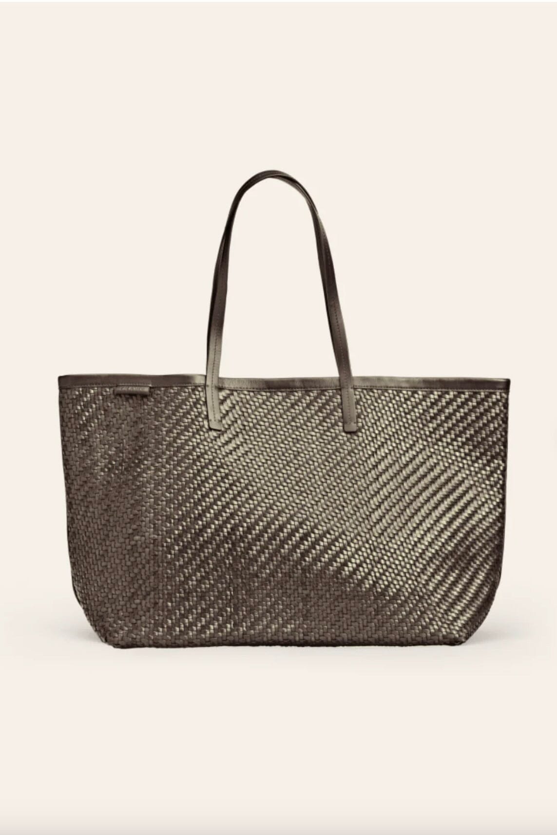 CALAJADE Leather shopper "MISU" L - black