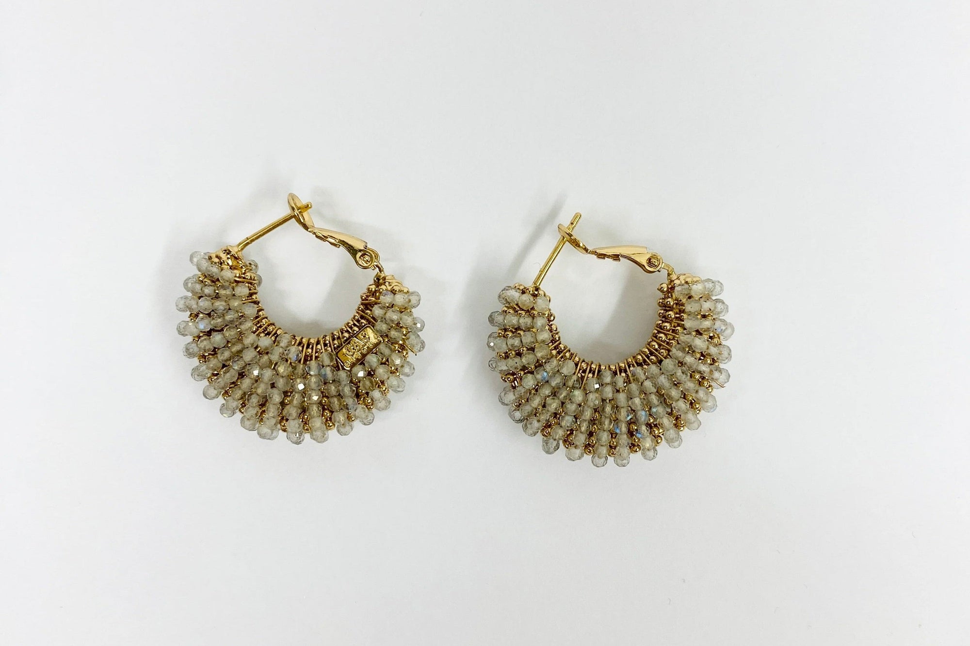 GAS BIJOUX Creolen "IZZIA" Onyx grey