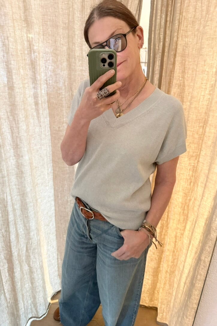 KNIT TED Pullunder "HELENE" sage