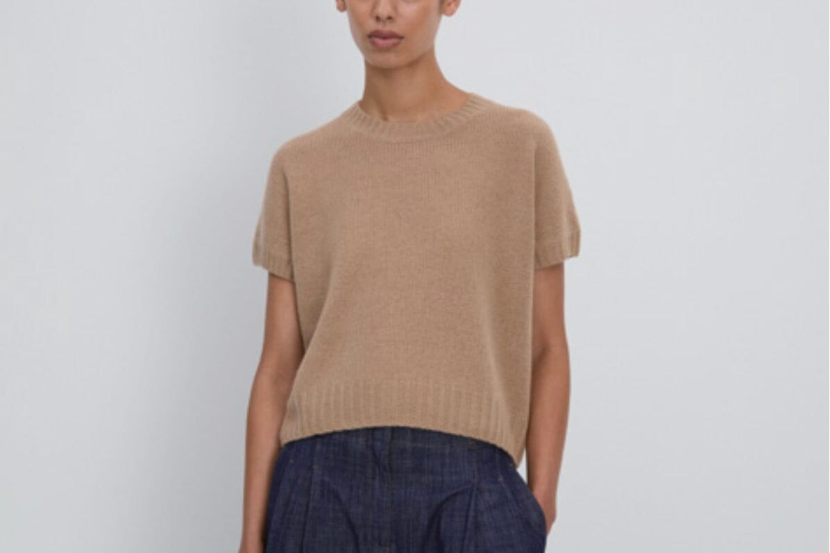 FFC Pullunder Kurzarm "15028" camel