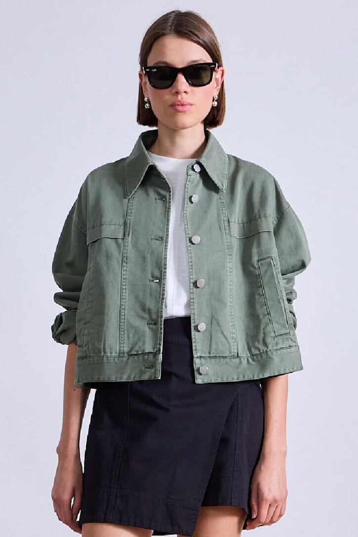 APIECE APART Cotton/Cashmere Cardigan "Ellen" cream