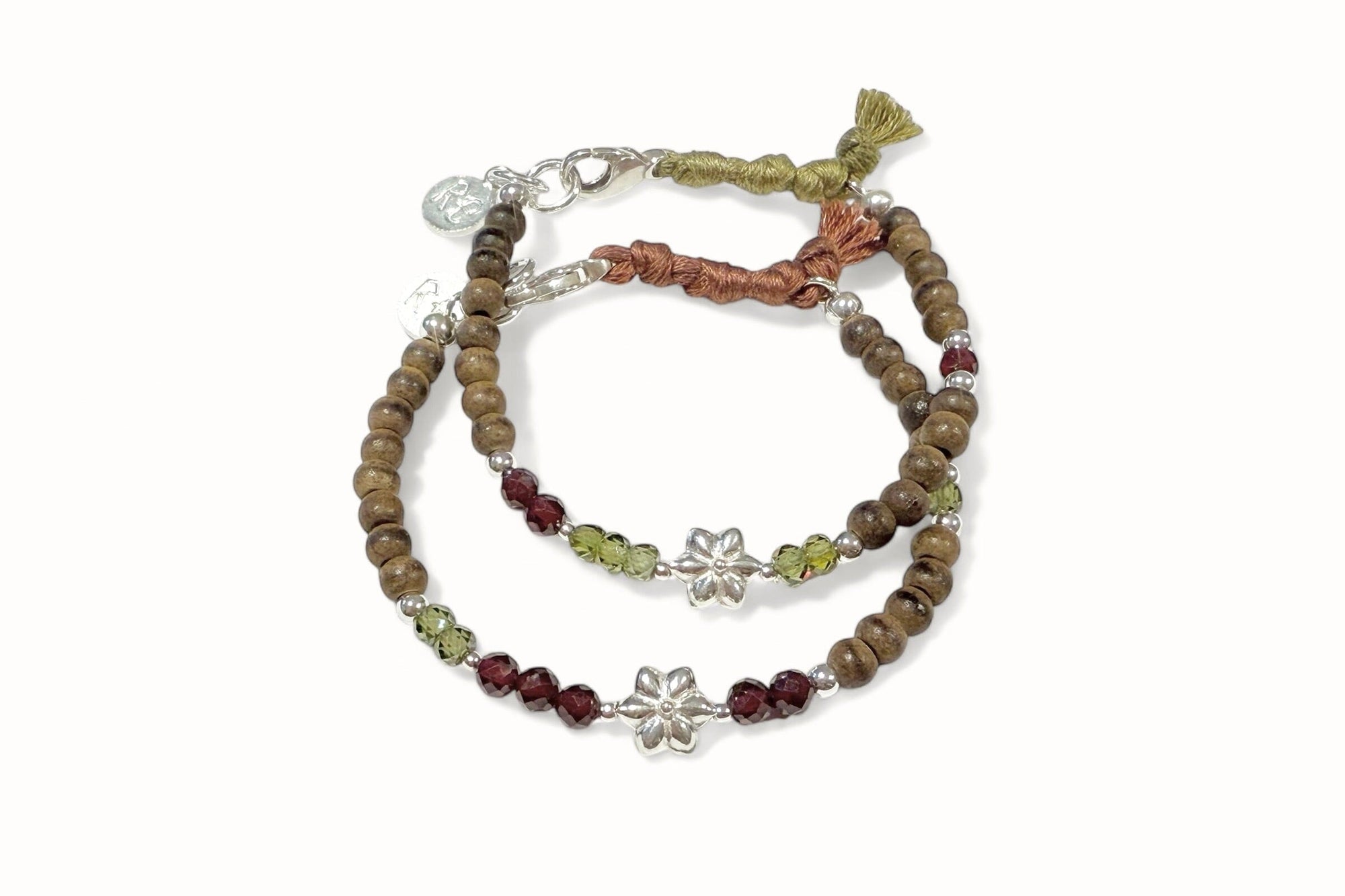 REJANE ROSENBERGER DESIGN stone bracelet "BOHO" with cotton
