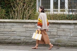 E WITH LOVE handknit jacket "SLEEVE" sand