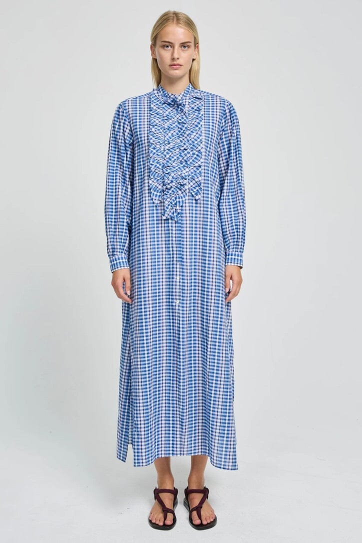 LAURENCE BRAS Baumwollkleid - / Mantel "MAGRITAL" carro