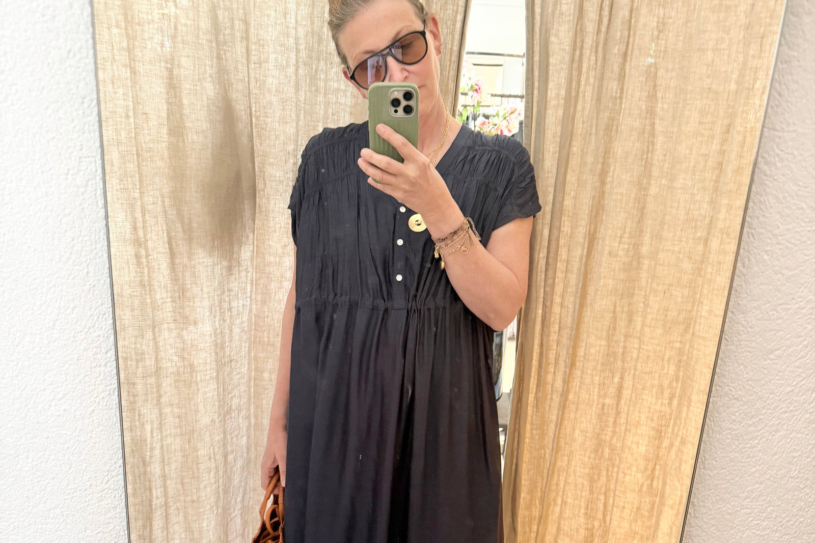 MAISON HOTEL Maxikleid "AGNES" navy