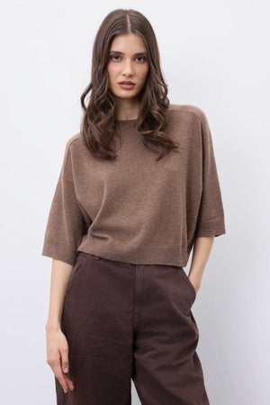 NOTSHY cashmere sweater "TINI" beige chiné