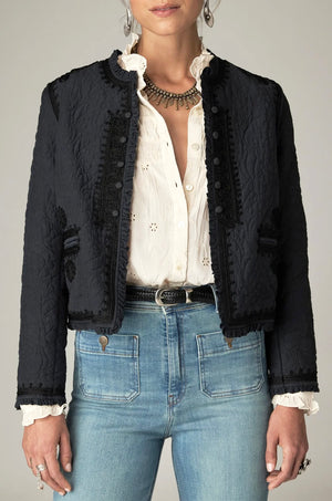 MAISON HOTEL wool mix blazer "LUCIEN" night navy