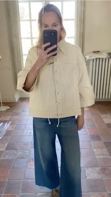 HAPPY HOUSE die Jeansjacke "KIMONO" crème