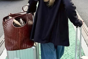 CALAJADE Ledershopper XL "HUMI" nutmeg