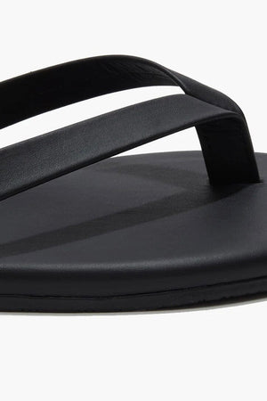 TKEES Leder Flip Flop "BOYFRIEND" schwarz