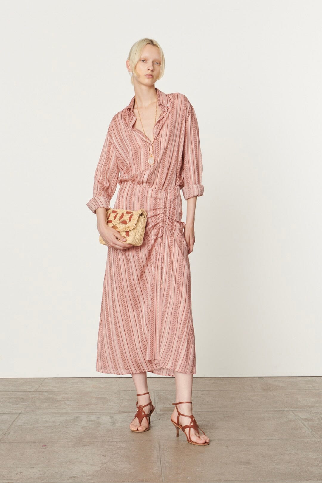 VANESSA BRUNO Midijupe "CALYP" quartz